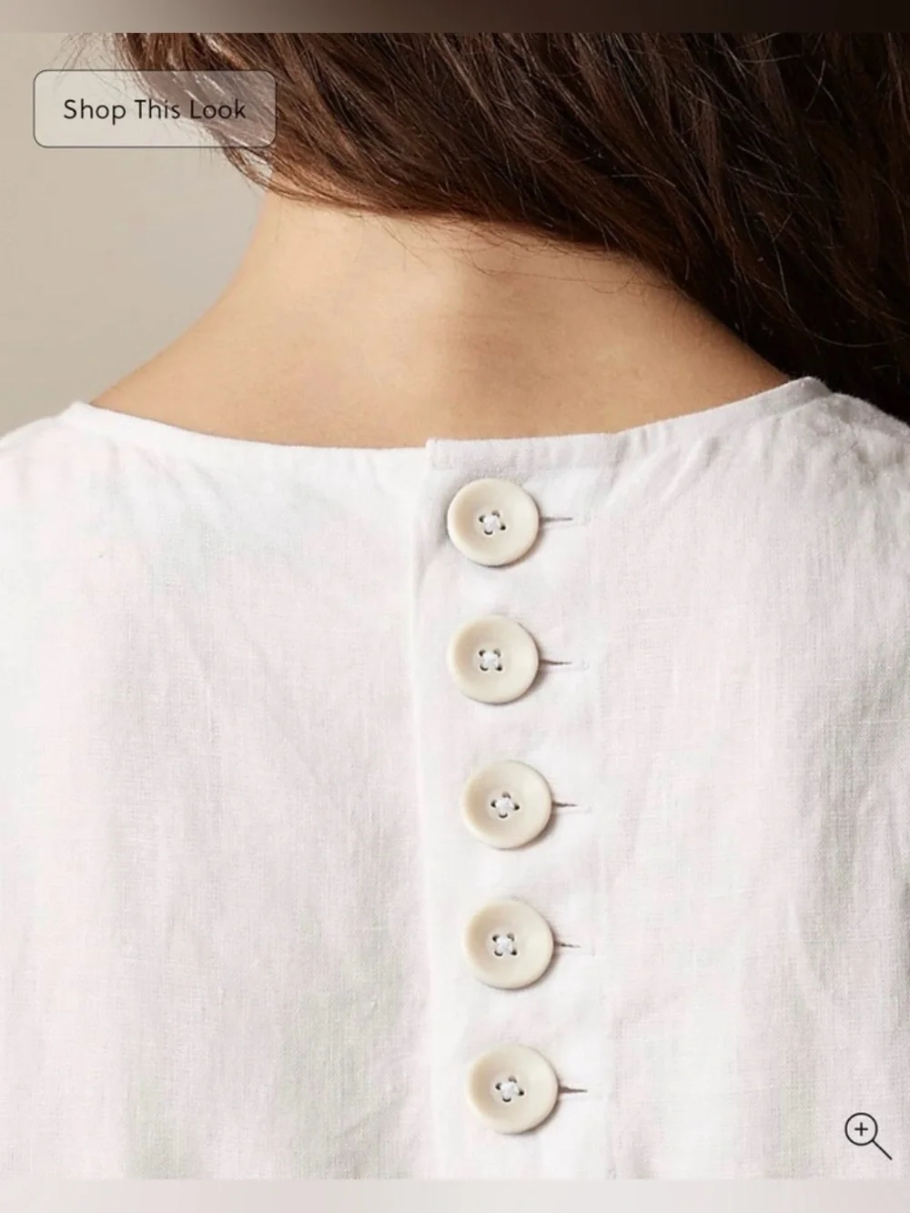J.Crew Maxine button-back dress in linen